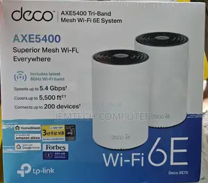 Tp-Link Deco AXE5400 Tri-Band Mesh System Wifi 6E(Deco XE75)