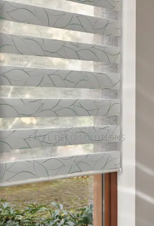 Break Room Zebra Roller Blinds