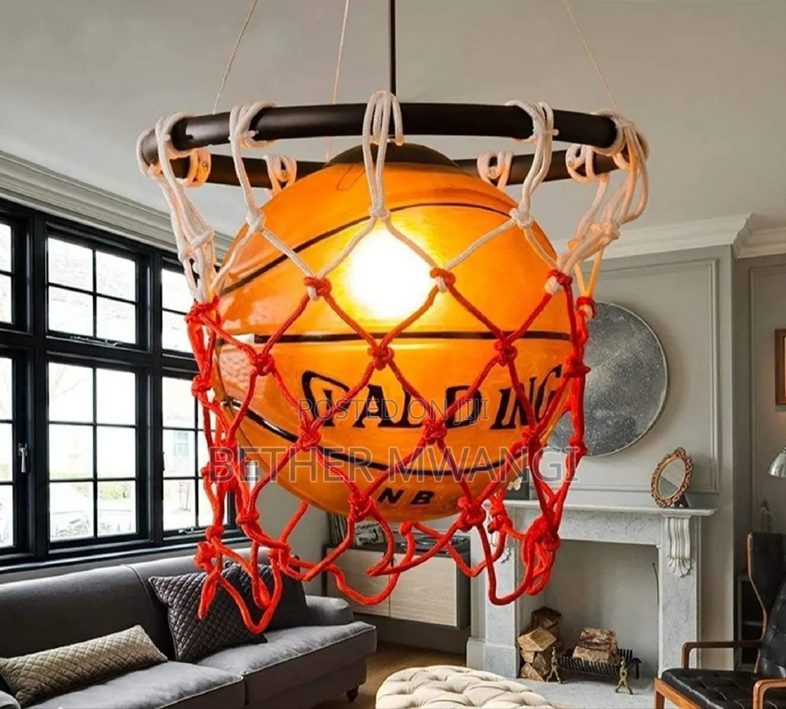 Basketball Chandelier in Kenya