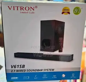 Black Vitron V61 SB 2.1 Wired Soundbar System K-7
