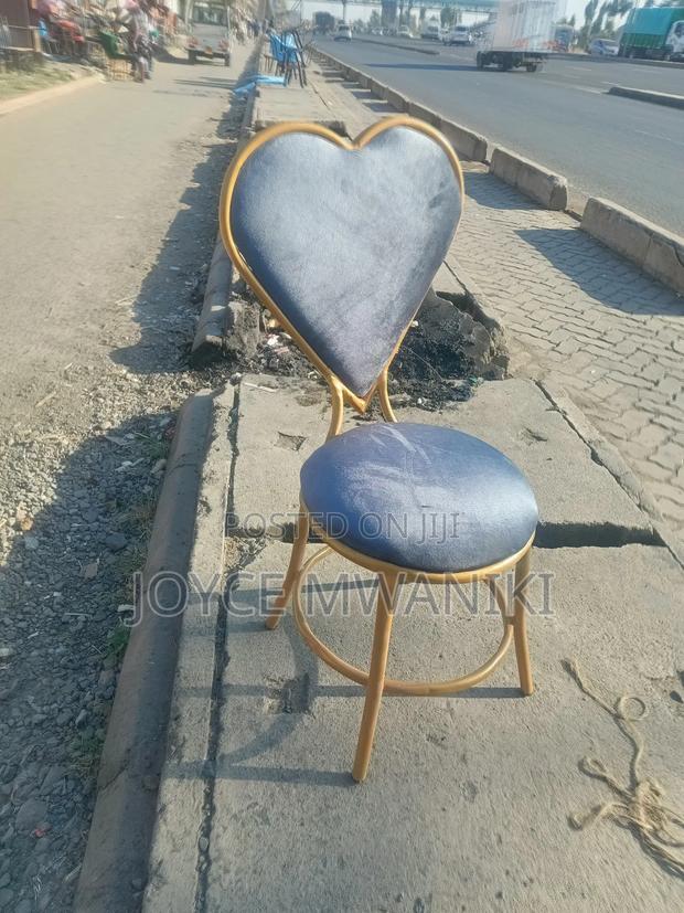 Manicure Love Seat, Grey and Gold - main view