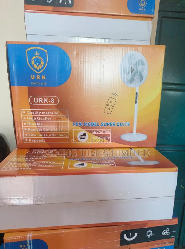 Remote Controlled Urk 16" Modern Standing Quiet Fan