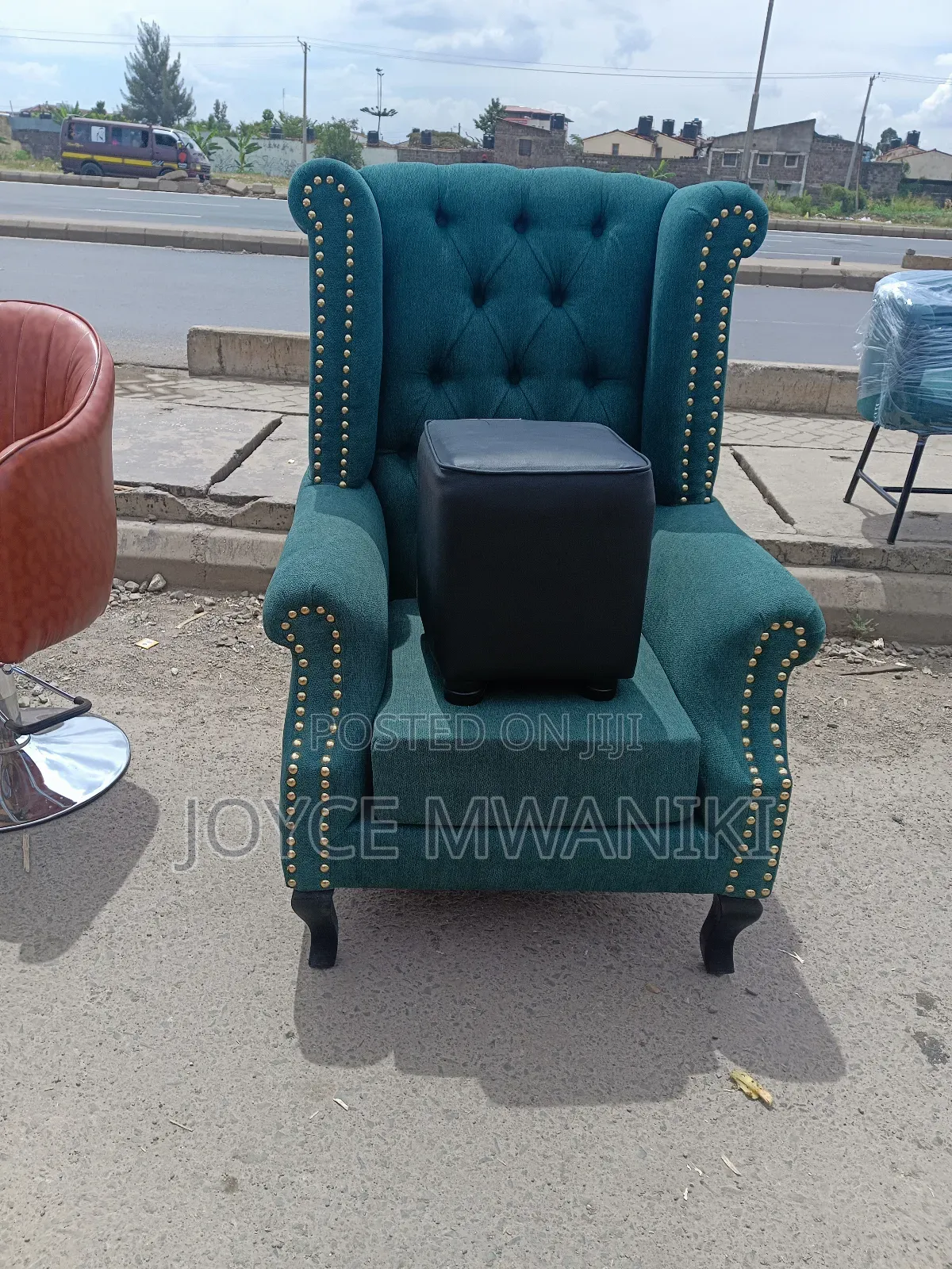 King Chair or Pedicure Seat With Stool, 