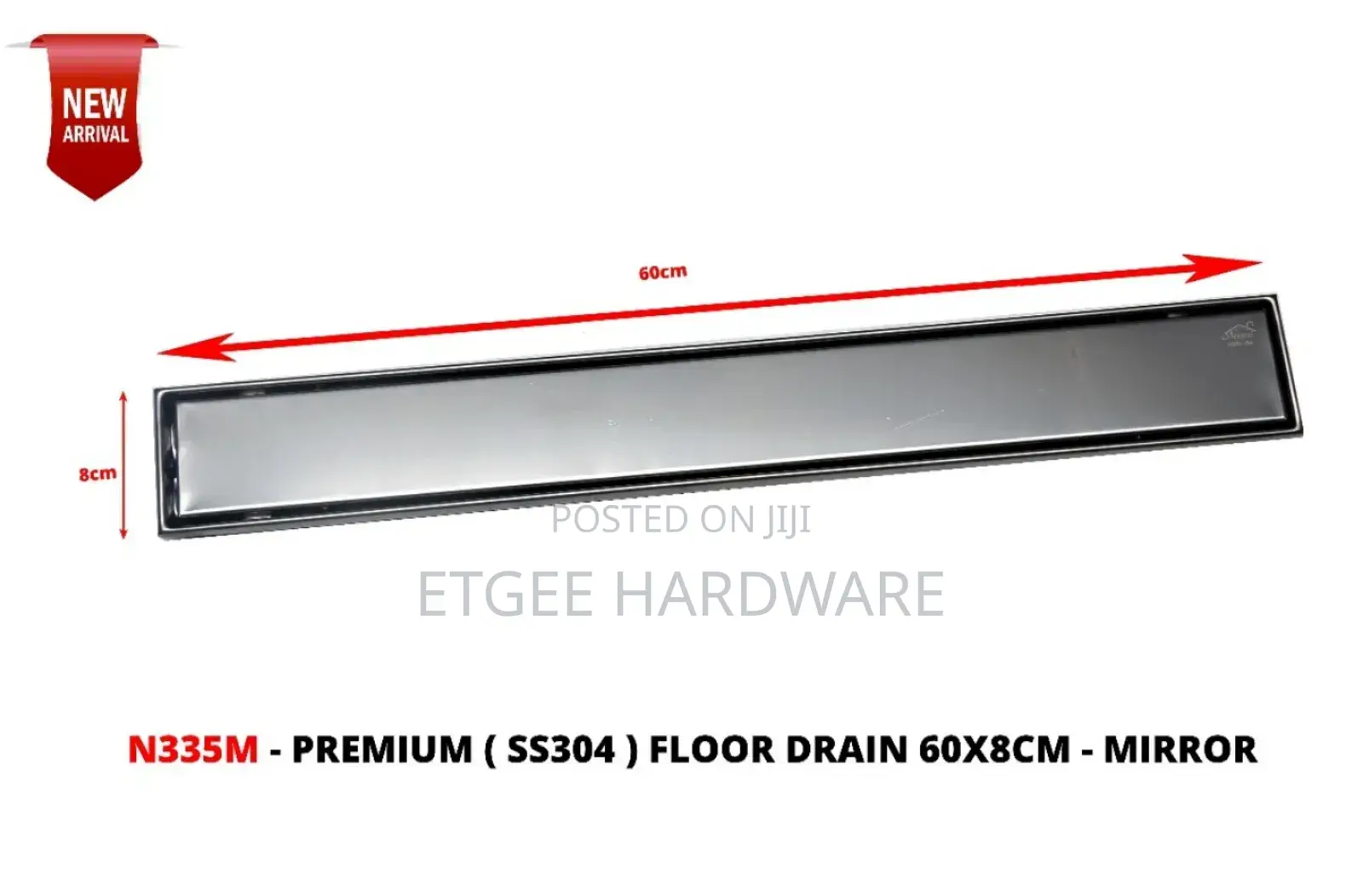 Floor Drain 60cm Silver