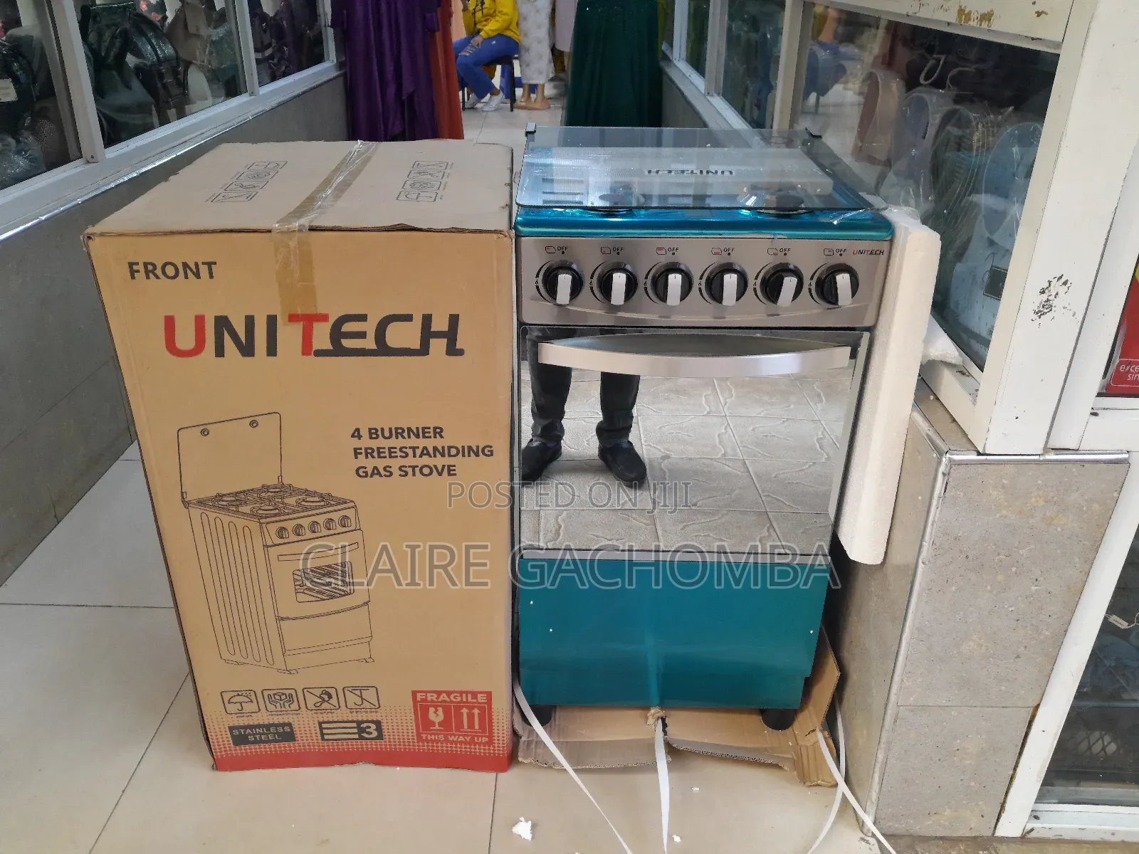 Unitech 4 Gas Cooker 50 by 55 Free Standing Cooker
