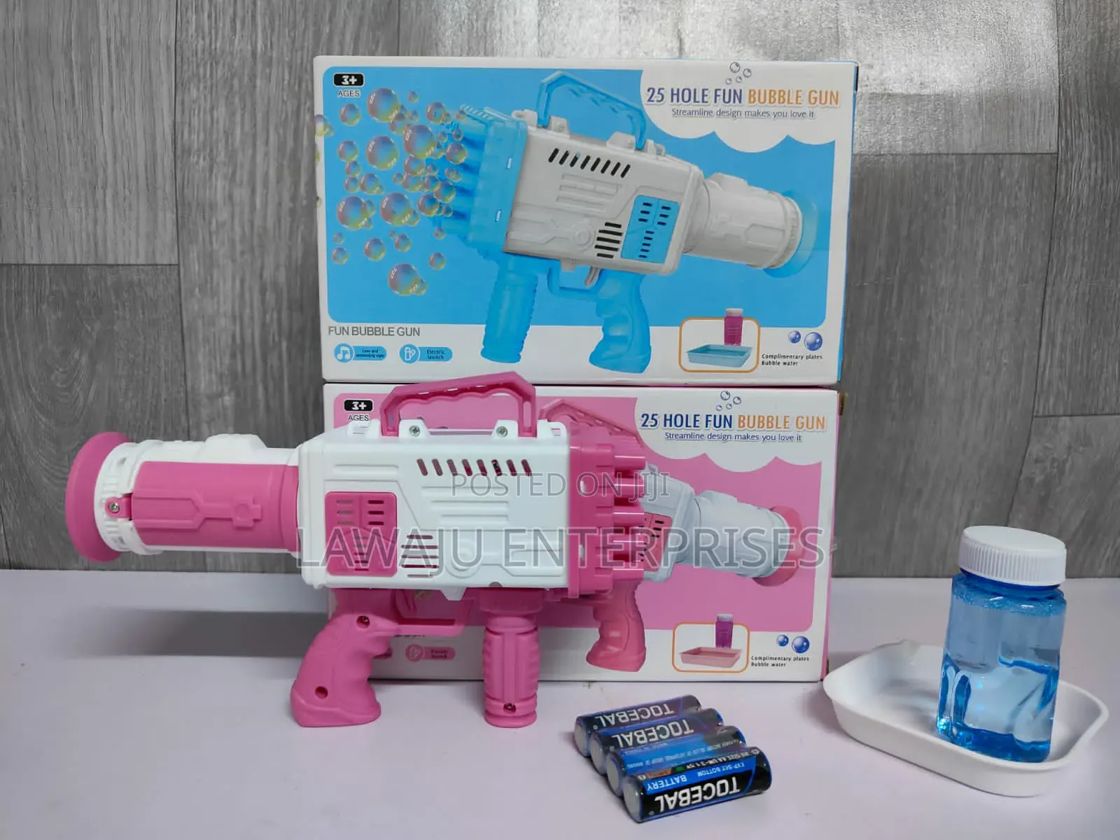 Battery Operated 25 Holes Bubble Gun