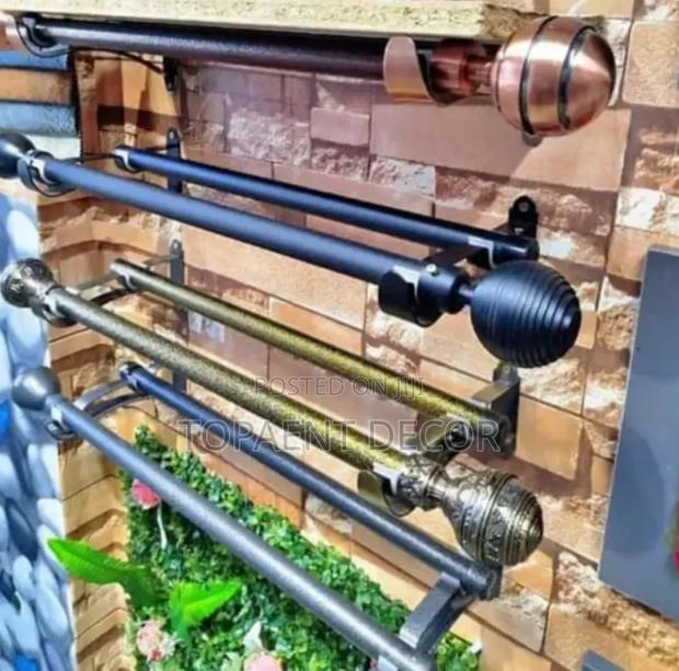 Heavy Duty Powder Coated Window Curtain Rods - main view