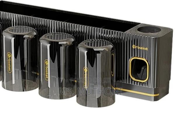 Acrylic Inverted Toothbrush Holder, Toothpaste Dispenser - thumbnail 6