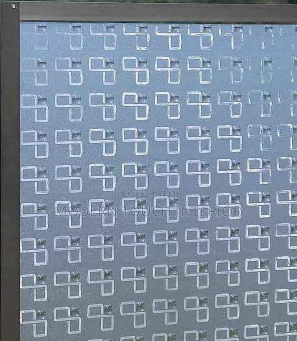 Geometric Frosted Window Film - main view