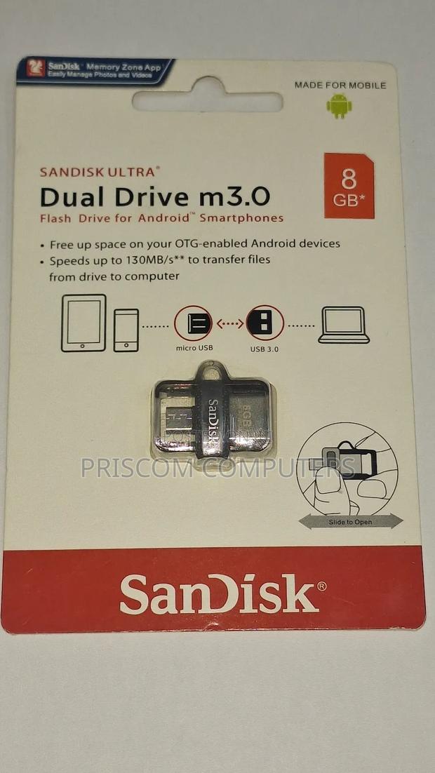 Sandisk OTG USB Flash Drive Flash Disk 8GB - thumbnail 4