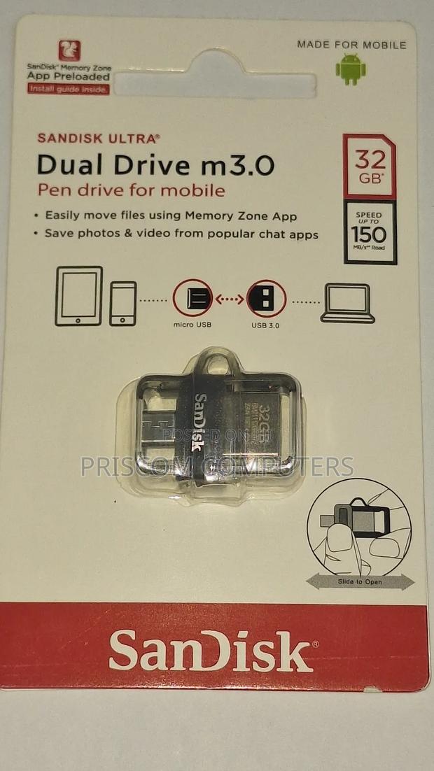 Sandisk OTG USB Flash Drive Flash Disk 32GB - thumbnail 2