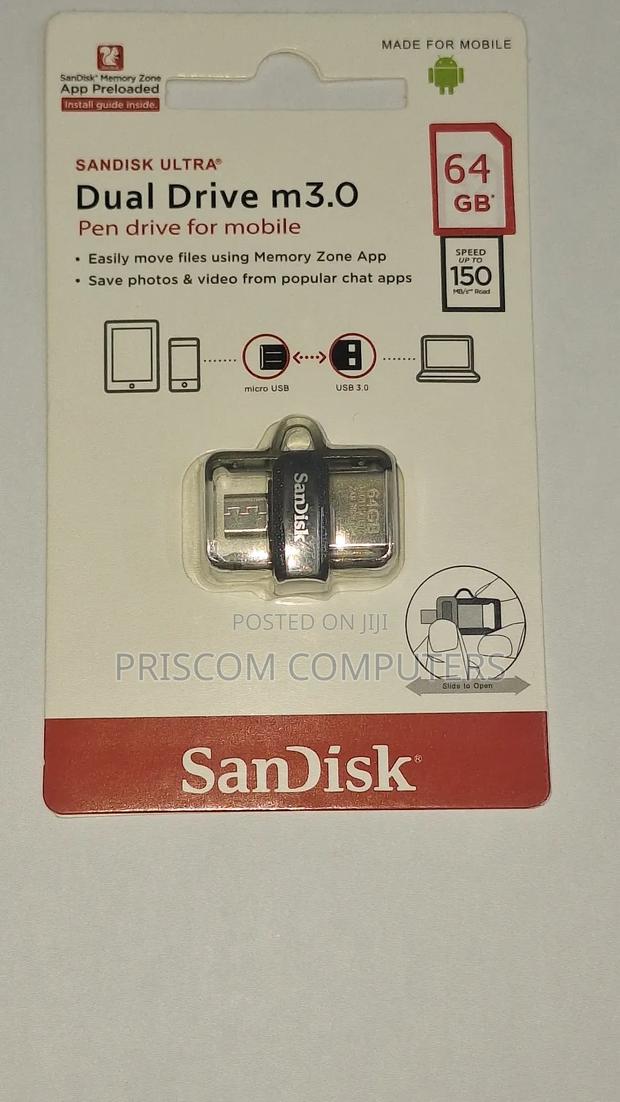 Sandisk OTG USB Flash Drive Flash Disk 64GB - main view