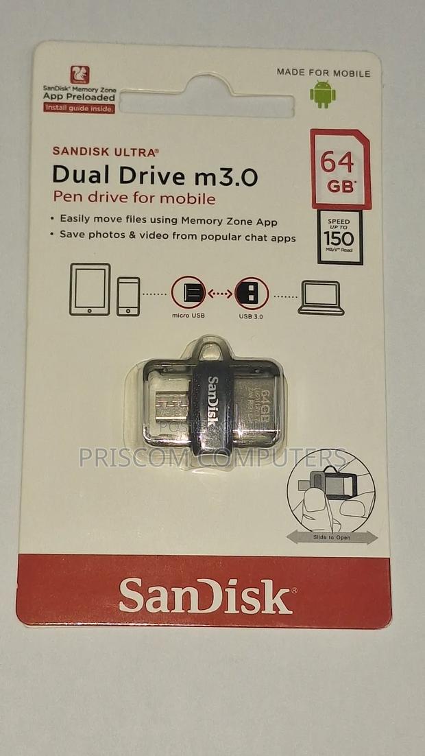 Sandisk OTG USB Flash Drive Flash Disk 64GB - thumbnail 2