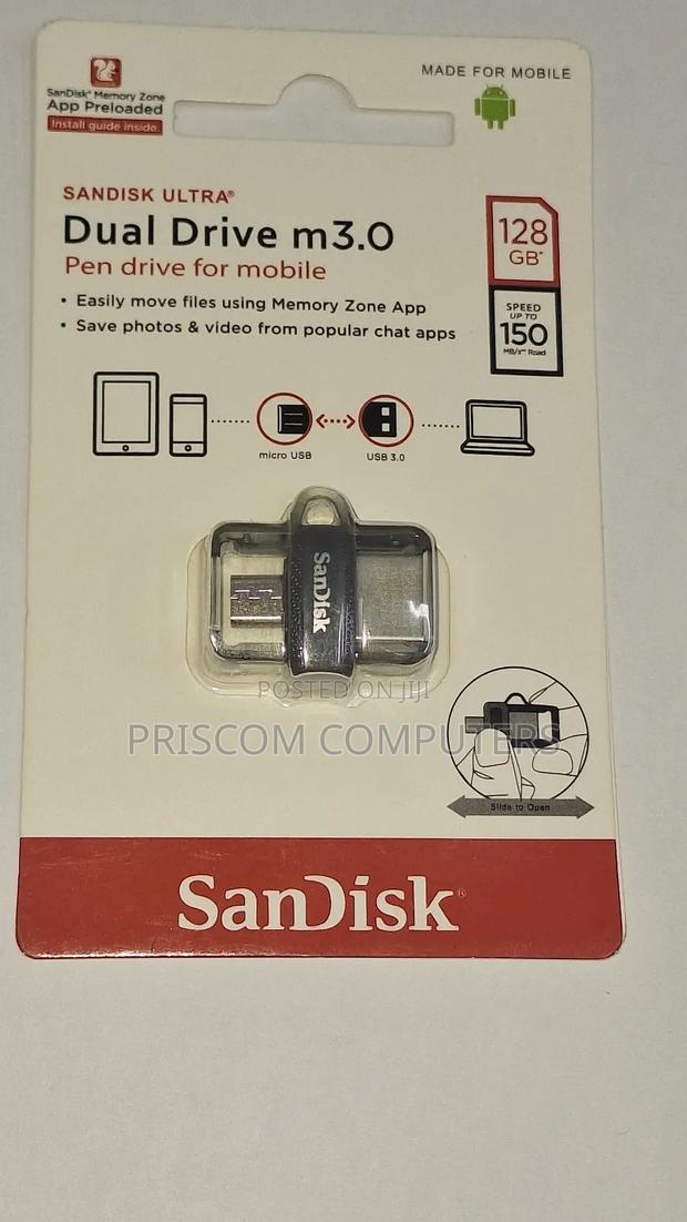 Sandisk OTG USB Flash Drive Flash Disk 128GB - main view
