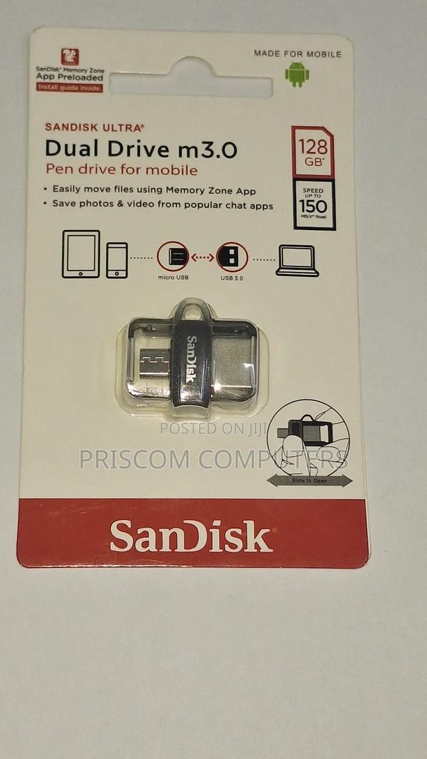 Sandisk OTG USB Flash Drive Flash Disk 128GB - thumbnail 3