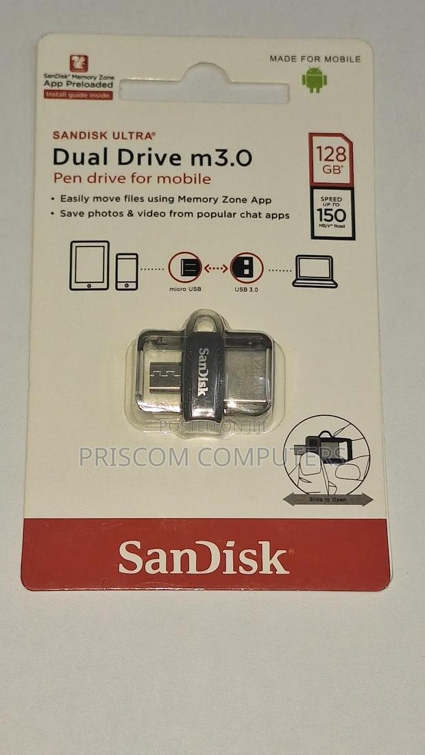 Sandisk OTG USB Flash Drive Flash Disk 128GB - thumbnail 4