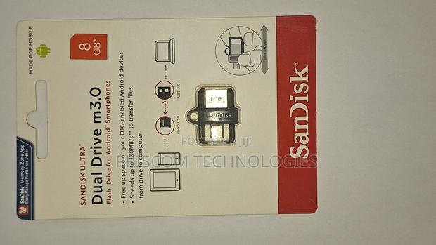Sandisk OTG USB Flash Drive Flash Disk 8GB - thumbnail 3