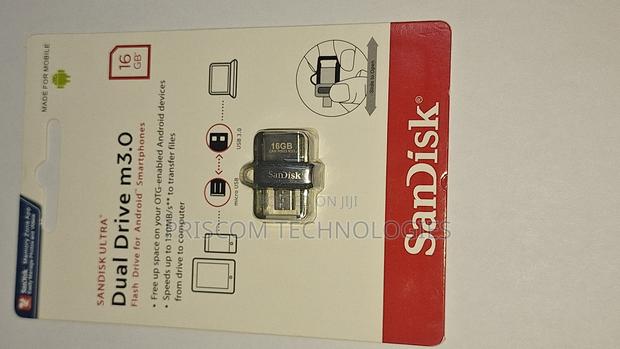 Sandisk OTG USB Flash Drive Flash Disk 16GB - thumbnail 3