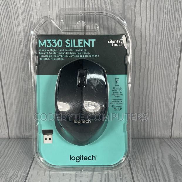 Logitech M330 Wireless Silent Mouse - Grey - main view