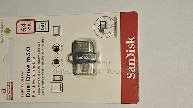 Sandisk OTG USB Flash Drive Flash Disk 8GB - thumbnail 3
