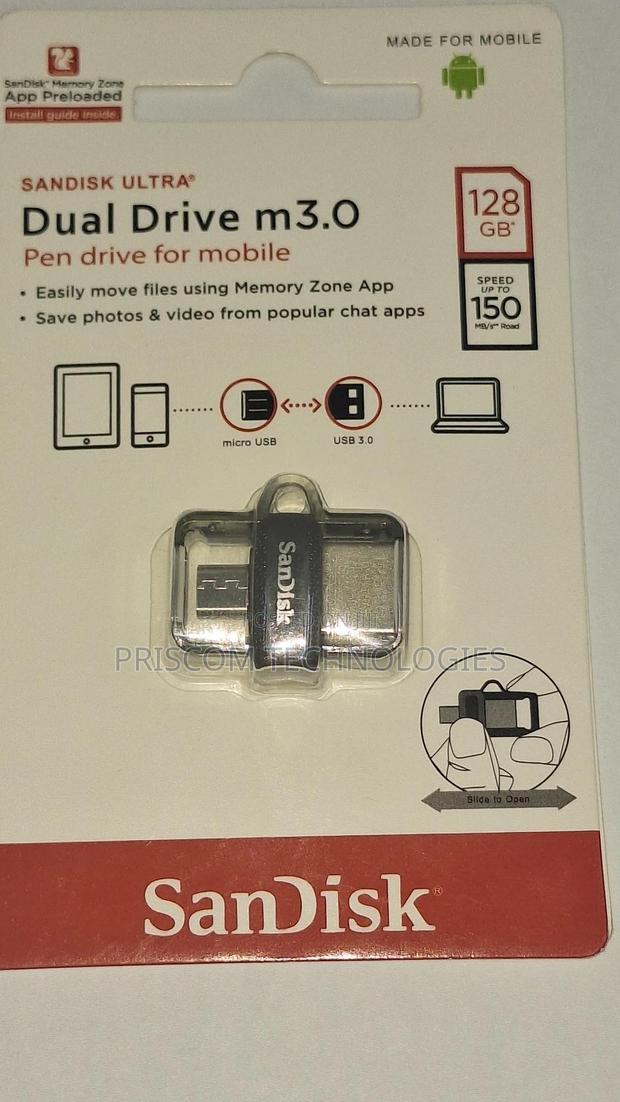 Sandisk OTG USB Flash Drive Flash Disk 128GB - main view