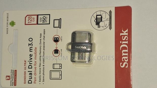 Sandisk OTG USB Flash Drive Flash Disk 128GB - thumbnail 2
