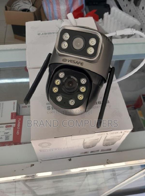 Dual Lens 2MP Wireless Indoor Camera With 360-Degree Auto Tr - main view