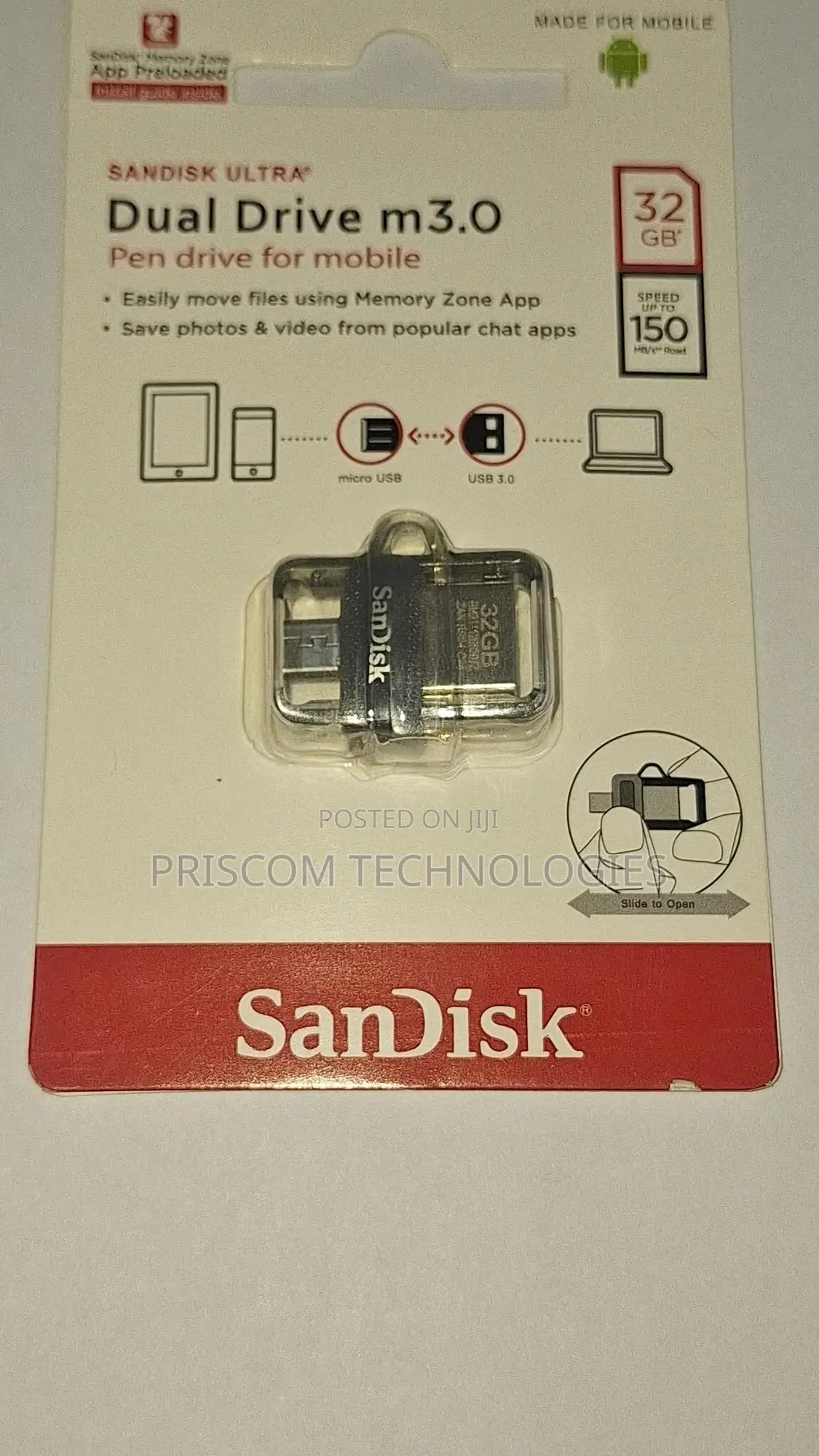 Sandisk OTG USB Flash Drive Flash Disk 32GB