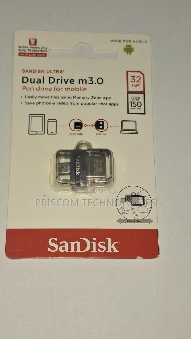 Sandisk OTG USB Flash Drive Flash Disk 32GB - thumbnail 2