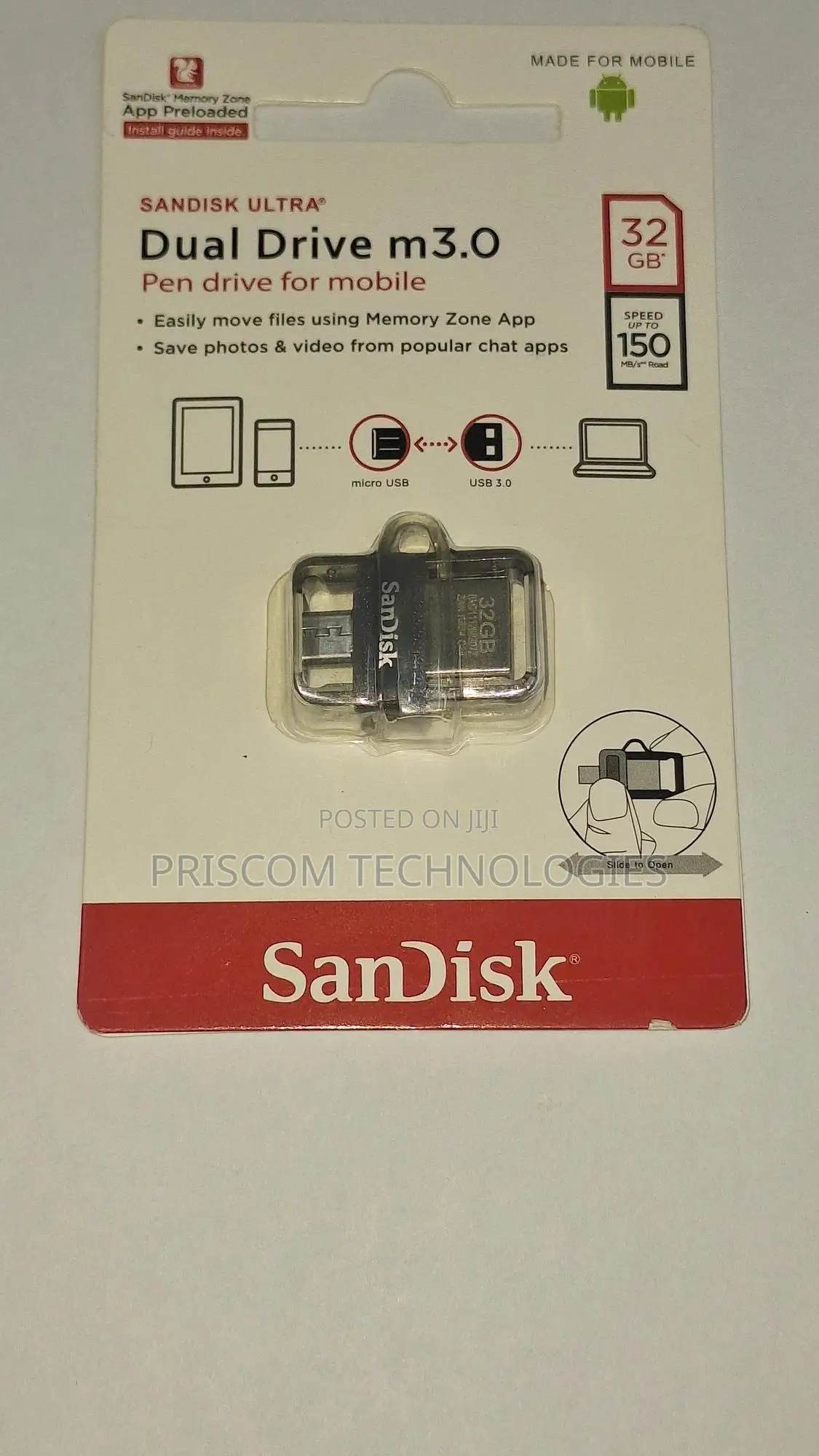 Sandisk OTG USB Flash Drive Flash Disk 32GB