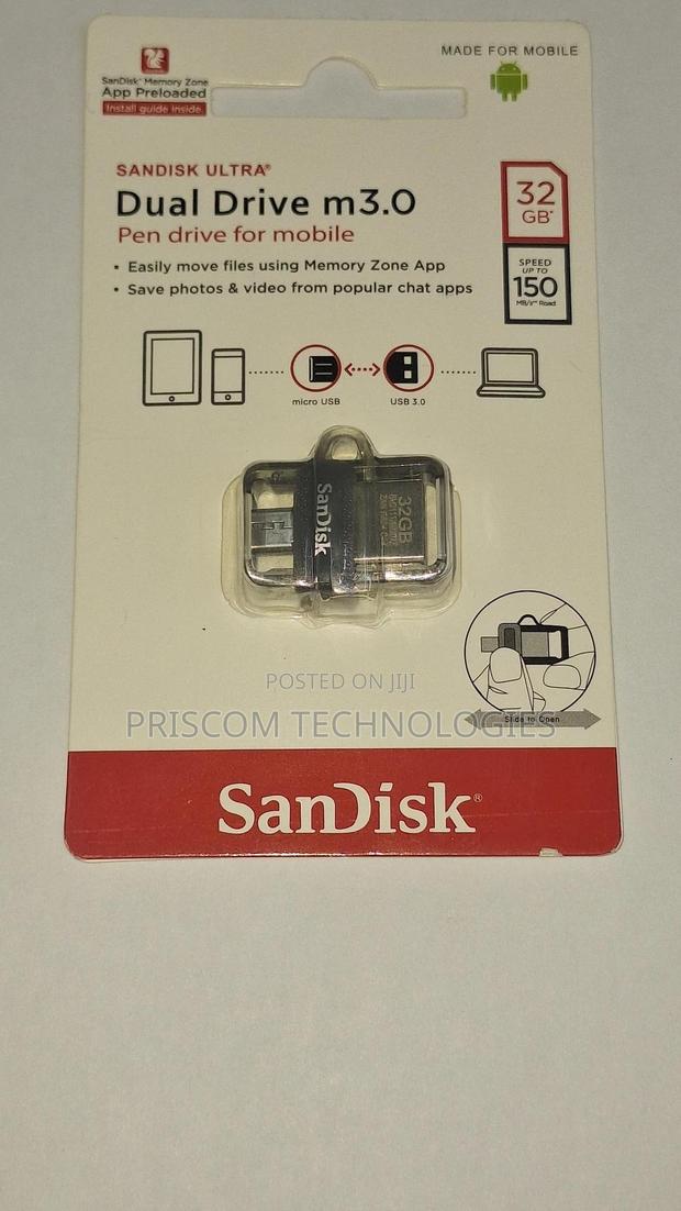 Sandisk OTG USB Flash Drive Flash Disk 32GB - thumbnail 3