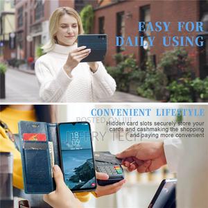 Samsung Galaxy A25 Luxury Wallet Magnetic Case Blue - thumbnail 2