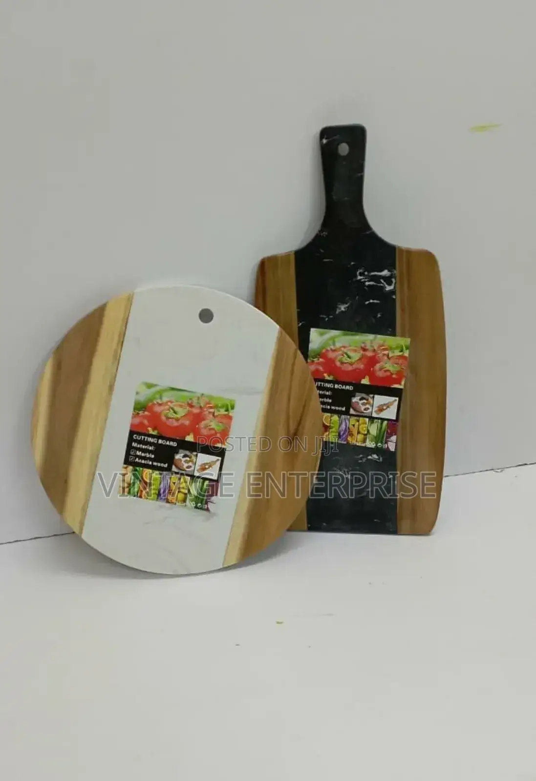 *Cutting Marble Board Stone+Acacia or Serving Tray*