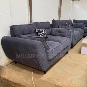 Dark Grey, Beautiful,Buttery 5 Seater Sofa