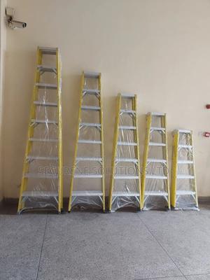 Double a Frame Insulation Loft Foldable Ladder Fibreglass - thumbnail 2