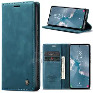 Samsung Galaxy A54 Wallet Retro Leather Case Blue