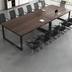 Conference Tables:2400mm Simple Wooden Top Conference Table