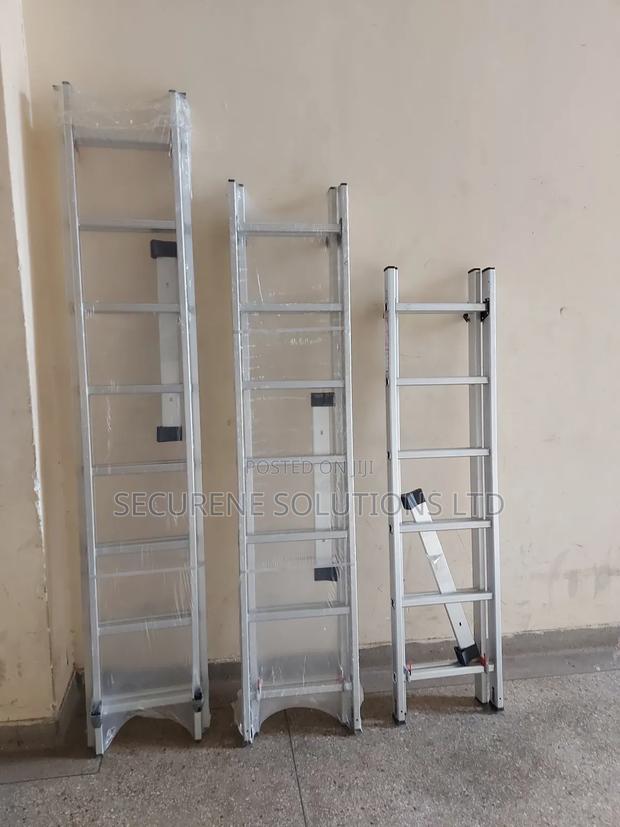 Power Step Aluminium Double Extension Ladder - main view
