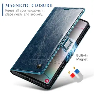 Samsung Galaxy Note 10 Plus Wallet Magnetic Case Blue