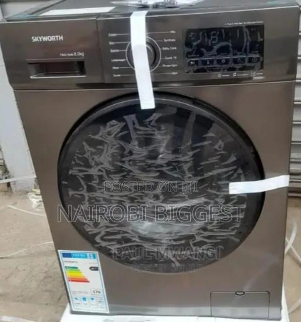 Skyworth Wash and Spin 8kgs Front Loader Washing Machine - main view