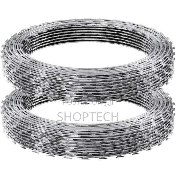 10m Galvanized Razor Wire - main view