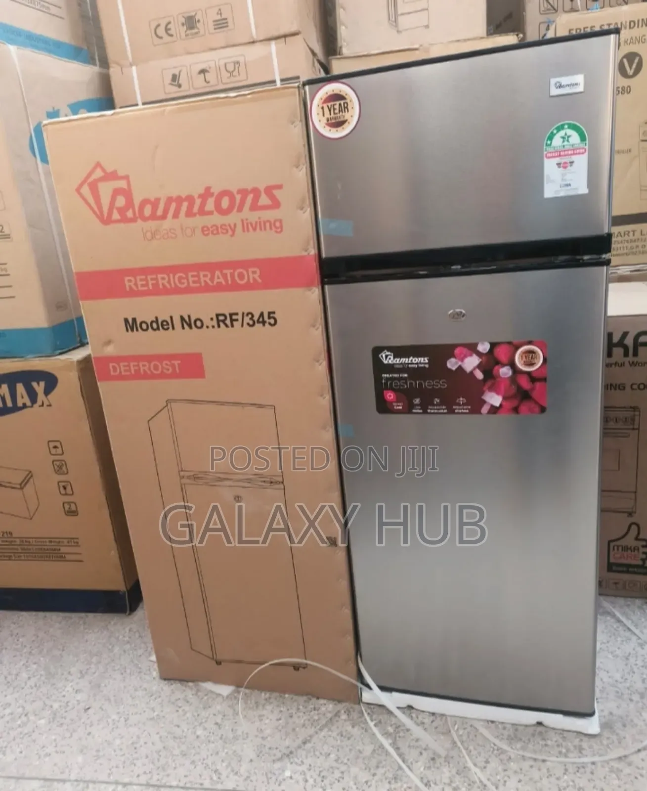 204 Litres Ramtons Rf/345 Double Door Refrigerator