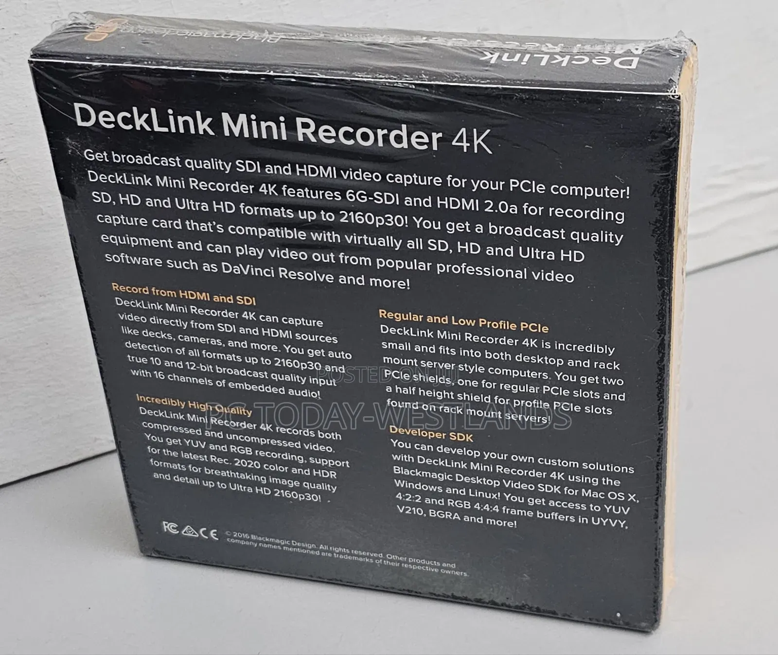 Blackmagic Design Decklink Mini Recorder (BDLKMINIREC4K)