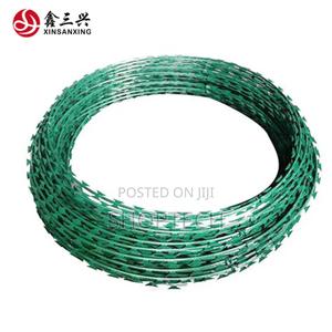 10m Roll Green Razor Wire - thumbnail 2