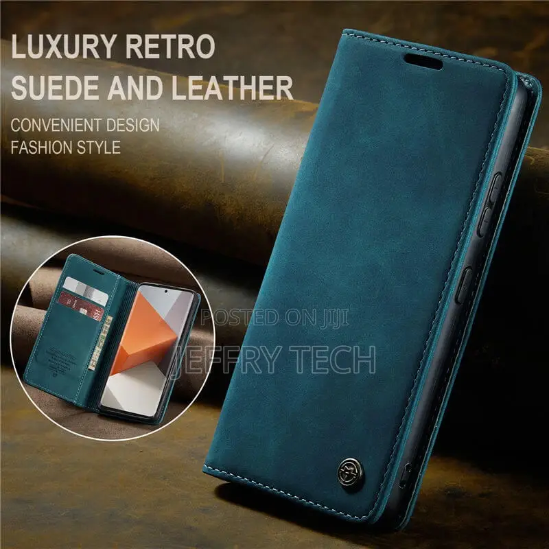Xiaomi Redmi Note 13 Pro Plus Leather Case Blue