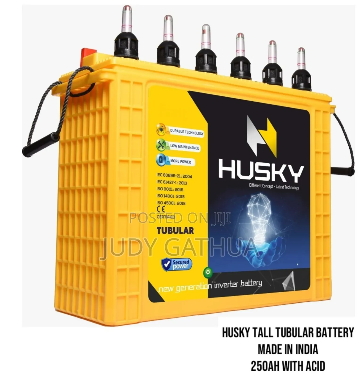 Tall Tabular Solar Battery 250ah