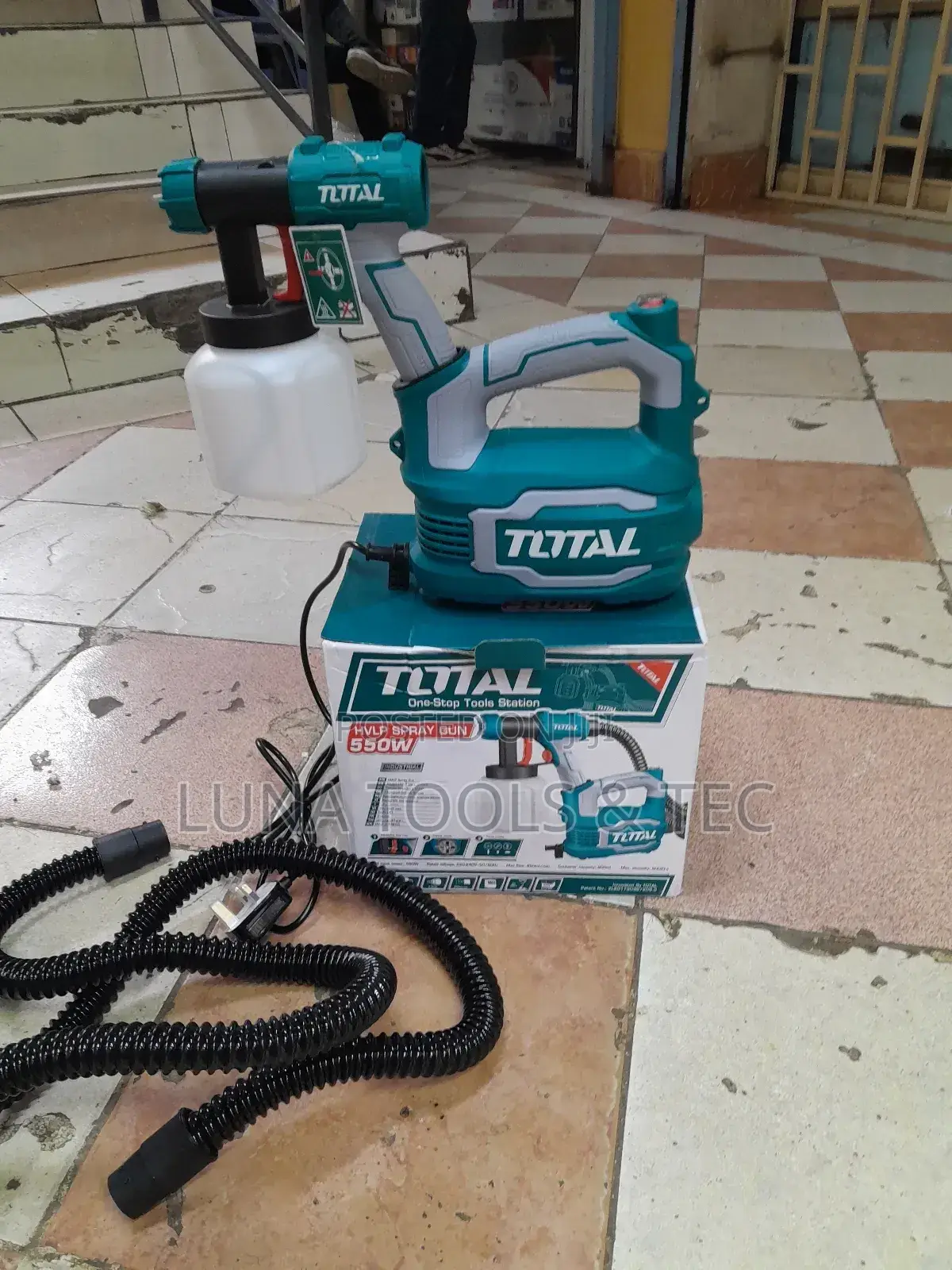 Total Spray Gun 550w With Pipe Tube for Pressure.