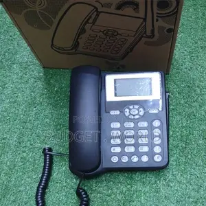 GSM SIM Card Based Wireless Landline Phone (Black)./