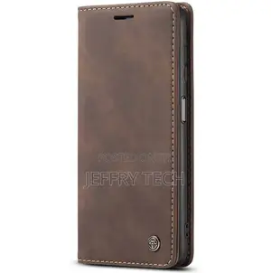 Samsung Galaxy A12 5G Wallet Kickstand Magnetic Case Coffee