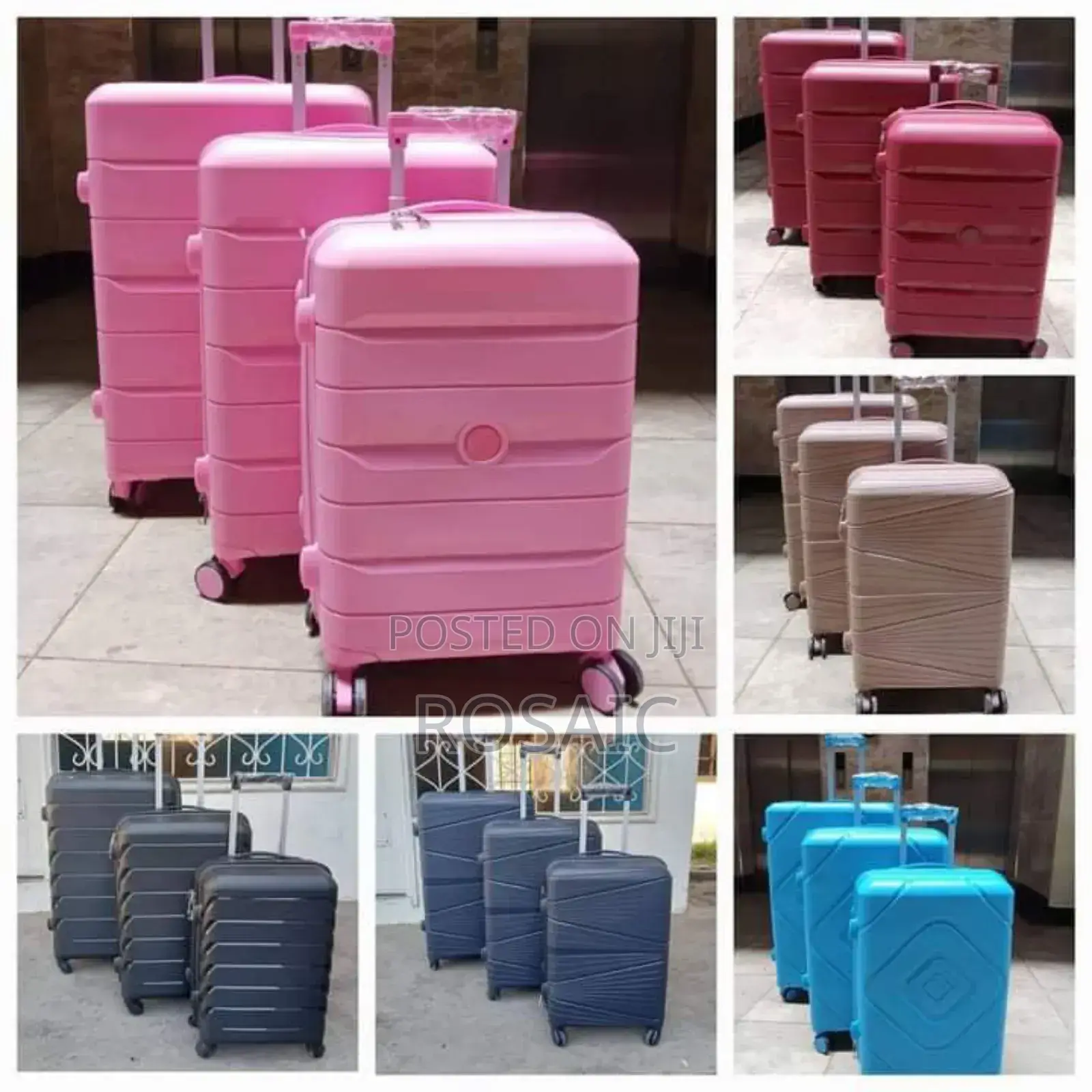 3 in 1 Unbreakble Laxurious Rubber Suitcase Briefcase